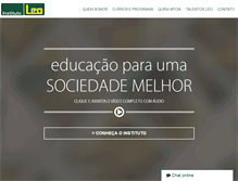 Tablet Screenshot of institutoleomadeiras.org.br